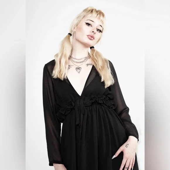NWT Disturbia Sacrifice Floaty Maxi Dress UK 20 / US 16 - Picture 3 of 7